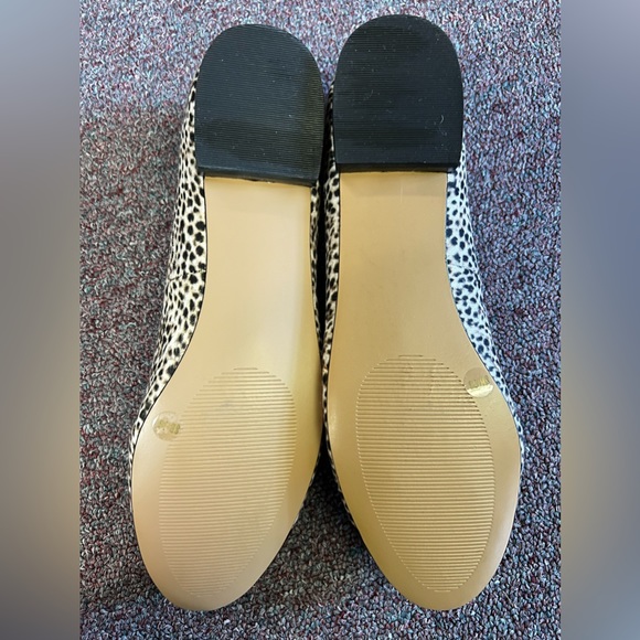 Julianne Hough Shoes Womens 8B Casual Slip On Ballet Brown Fabric Cap Toe - Picture 2 of 6